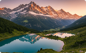 Golden Hour lake